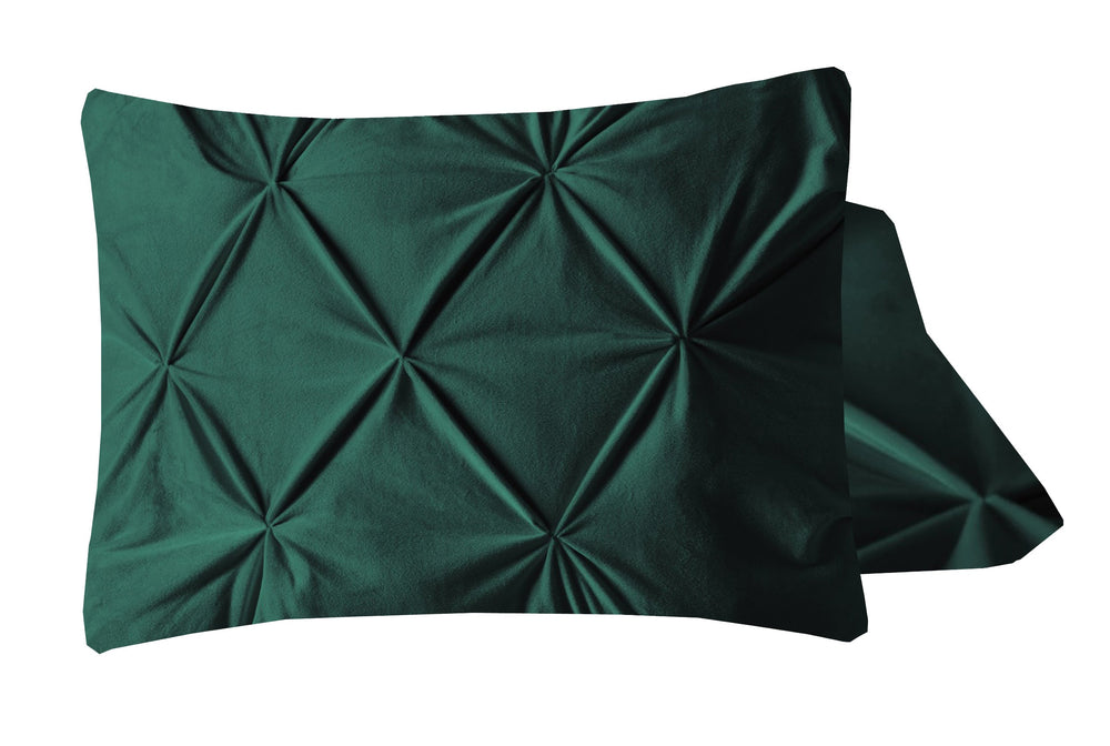Velvet Pintuck 2pack Kissenbezüge Grün 60 x 70