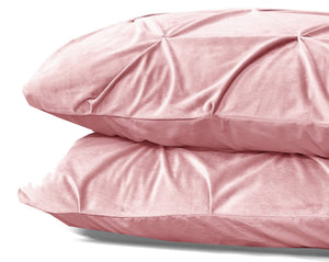 Velvet Pintuck 2pack Kissenbezüge Rosa 60 x 70
