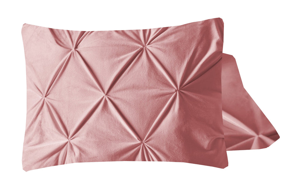 Velvet Pintuck 2pack Kissenbezüge Rosa 60 x 70