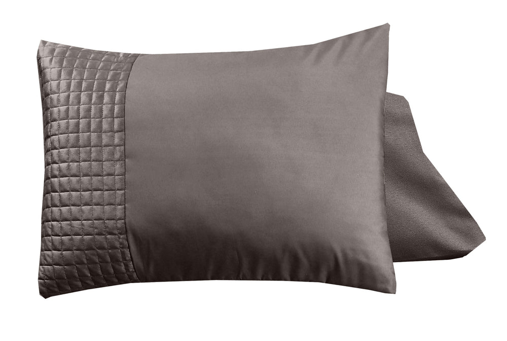 Velvet Band Taupe 2pack Bezüge Taupe 60 x 70
