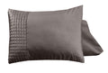 Velvet Band Taupe 2pack Bezüge Taupe 60 x 70