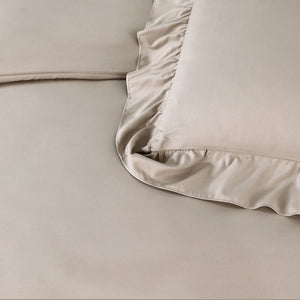 Bettbezug - Ruffles Taupe
