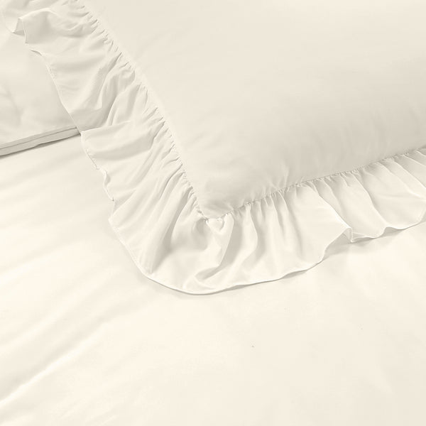 Bettbezug - Ruffles Creme