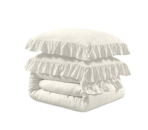 Bettbezug - Ruffles Creme
