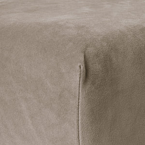 Velvet hoeslaken Taupe/Grau