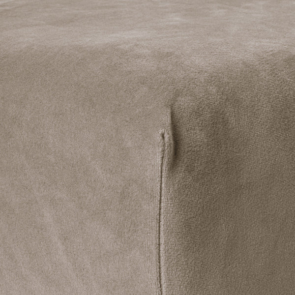 Velvet hoeslaken Taupe/Grau