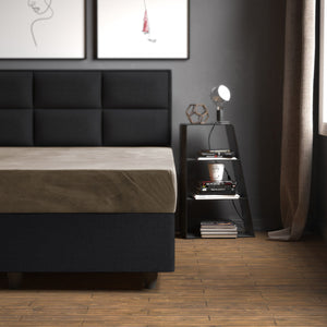 Velvet hoeslaken Taupe/Grau