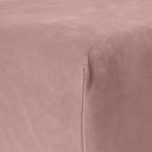 Velvet hoeslaken Altrosa