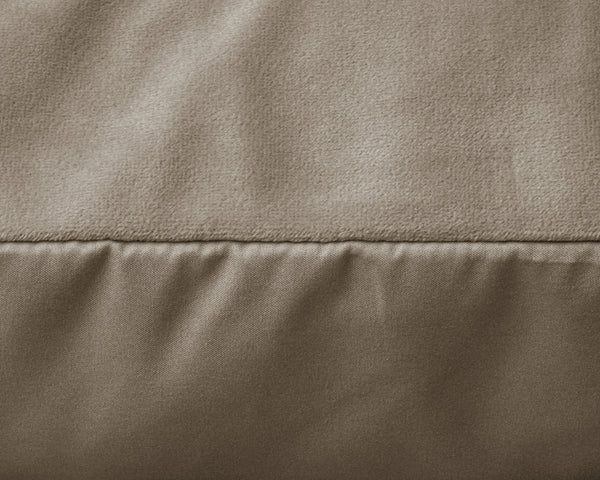 Velvet 2 in 1 Kissenbezüge Taupe 60 x 70