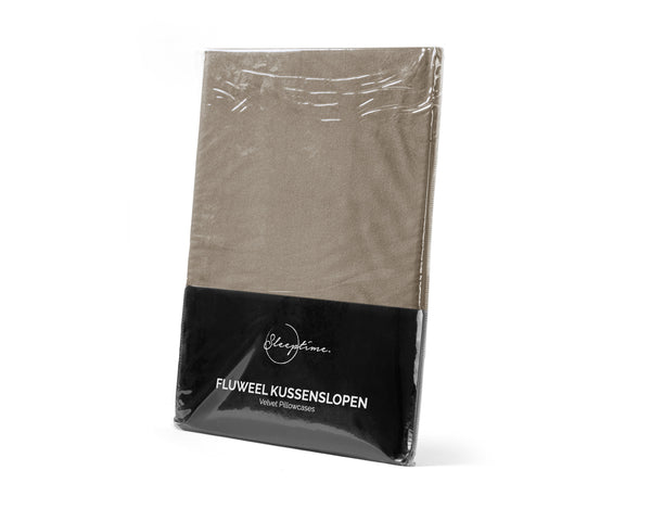 Velvet 2 in 1 Kissenbezüge Taupe/Grau 60 x 70