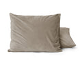 Velvet 2 in 1 Kissenbezüge Taupe 60 x 70