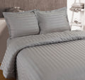 Bettbezug - Hotel Stripe Grau