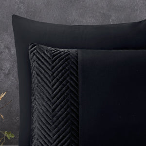 Bettbezug - Velvet Crossline Schwarz