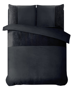 Bettbezug - Velvet Crossline Schwarz