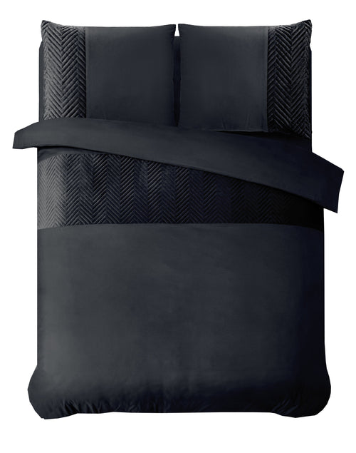 Bettbezug - Velvet Crossline Schwarz