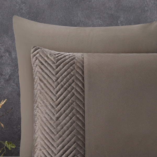 Bettbezug - Velvet Crossline Taupe