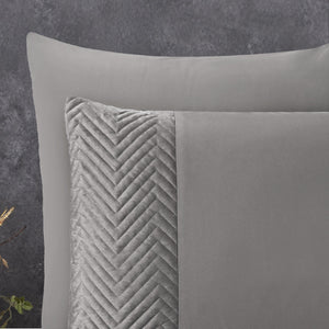 Bettbezug - Velvet Crossline Sand/Grau