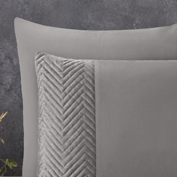Bettbezug - Velvet Crossline Sand/Grau