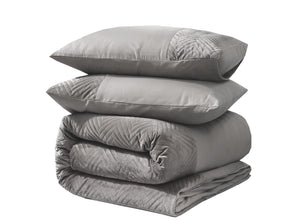 Bettbezug - Velvet Crossline Sand/Grau