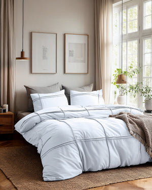 Bettbezug - Washed Tufted Weiß