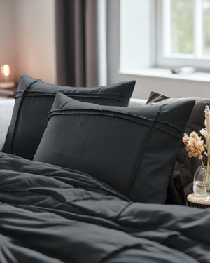 Bettbezug - Washed Tufted Anthrazit