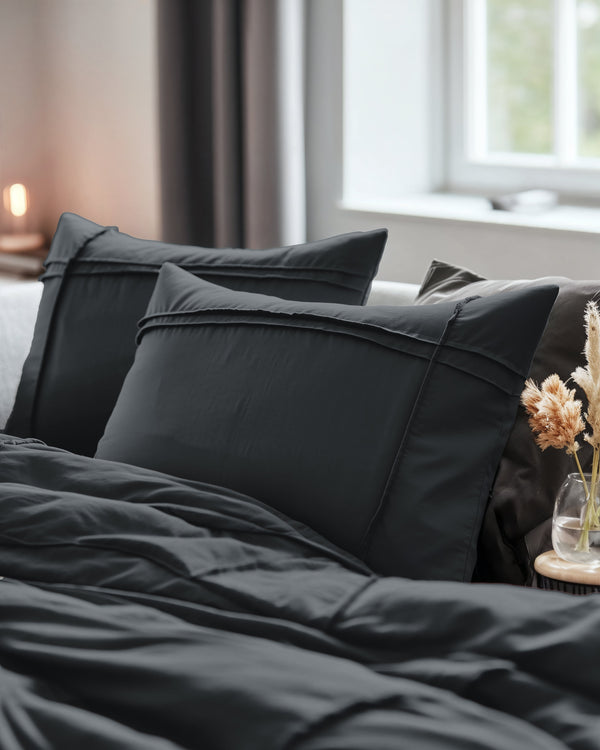 Bettbezug - Washed Tufted Anthrazit