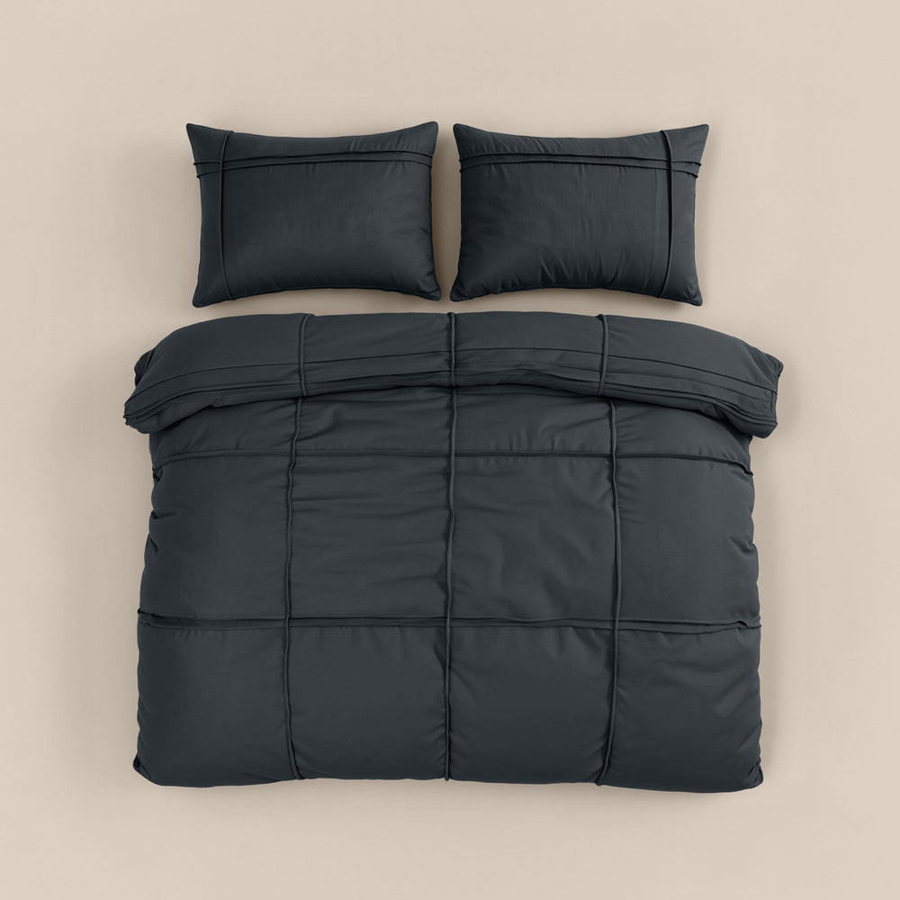 Bettbezug - Washed Tufted Anthrazit