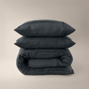 Bettbezug - Washed Tufted Anthrazit