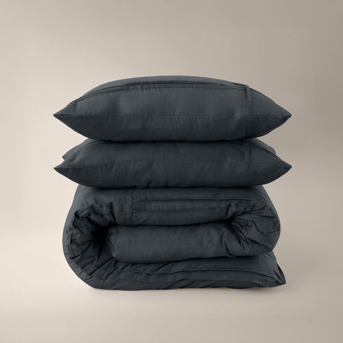 Bettbezug - Washed Tufted Anthrazit
