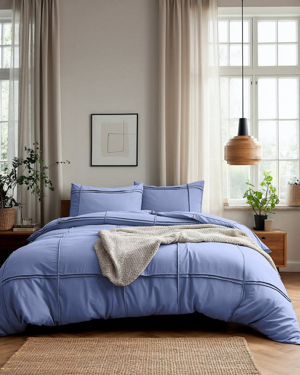 Bettbezug - Washed Tufted Blau