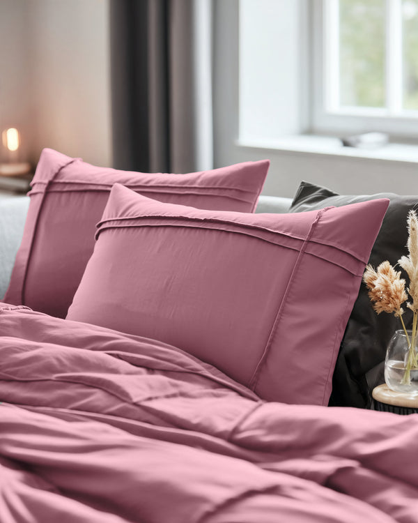 Bettbezug - Washed Tufted Altrosa