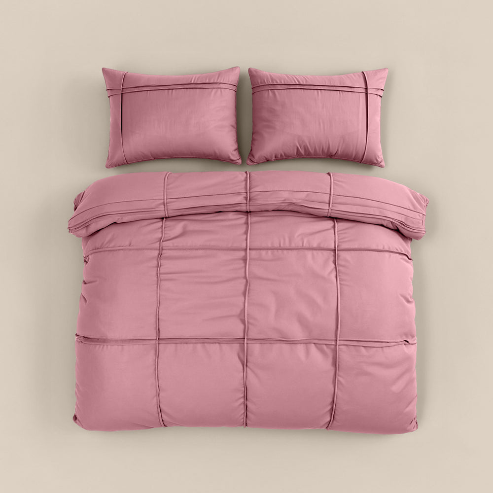 Bettbezug - Washed Tufted Altrosa
