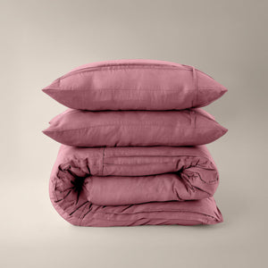 Bettbezug - Washed Tufted Altrosa