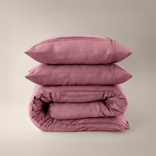Bettbezug - Washed Tufted Altrosa