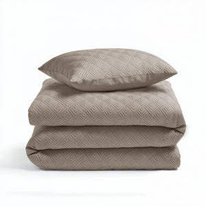 Bettbezug - Milano 3D Taupe/Grau