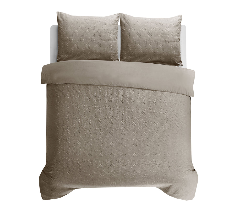 Bettbezug - Milano 3D Taupe/Grau