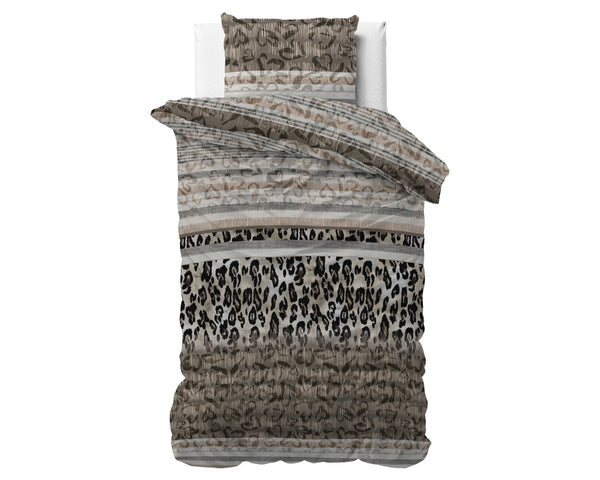 Bettbezug - Tiger Leopard Taupe