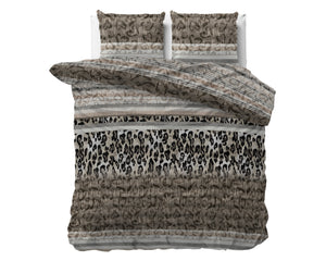 Bettbezug - Tiger Leopard Taupe