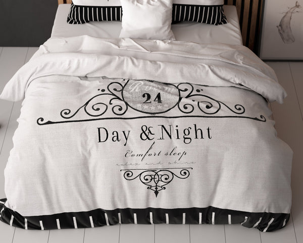 Bettbezug - Day And Night Schwarz