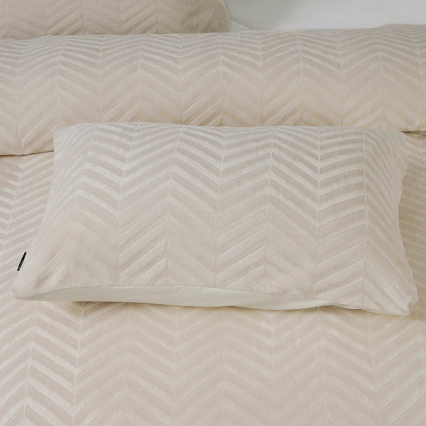 Bettbezug - Chevron Teddy Créme