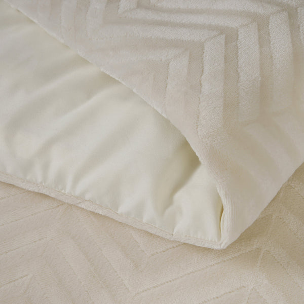 Bettbezug - Chevron Teddy Créme