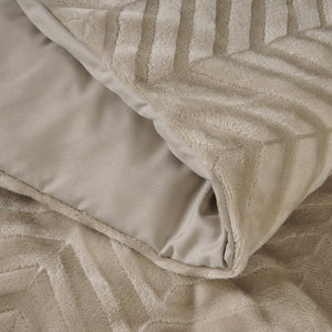 Bettbezug - Chevron Teddy Taupe