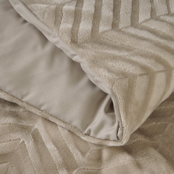 Bettbezug - Chevron Teddy Taupe