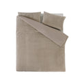 Bettbezug - Chevron Teddy Taupe