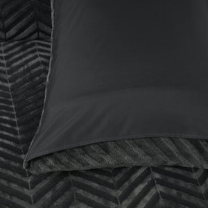 Bettbezug - Chevron Teddy Anthrazit