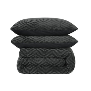 Bettbezug - Chevron Teddy Anthrazit
