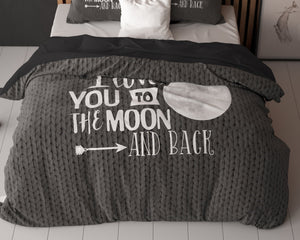 Bettbezug - Moon and Back Anthrazit