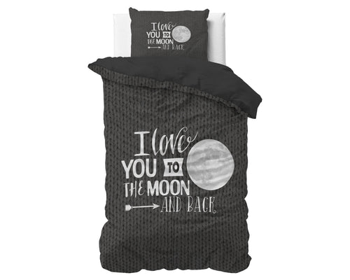 Bettbezug - Moon and Back Anthrazit