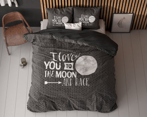 Bettbezug - Moon and Back Anthrazit