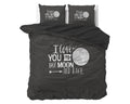 Bettbezug - Moon and Back Anthrazit